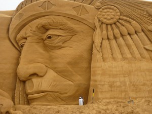 bid sand sculpture