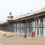 filming on Blackpool beach