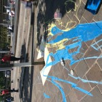 Chalk street art sketch