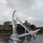 owl ice sculpture