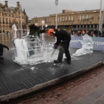 live ice carving