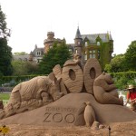 sand sculpture edinburgh zoo