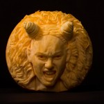 Celeb Scary Spice made into a Halloween Pumpkin