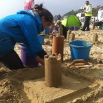 The guys at the Met Office making some great sand skyscrapers
