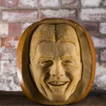 Simon Cowell, pumpkin carving for Halloween, image by REX