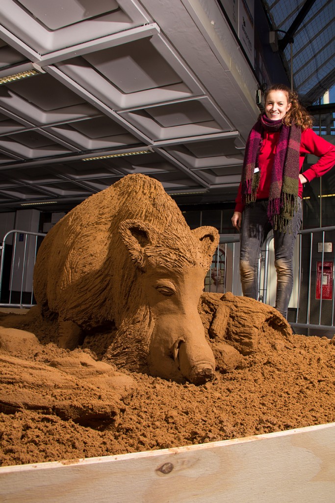 Claire Jamieson, UK sand sculptor