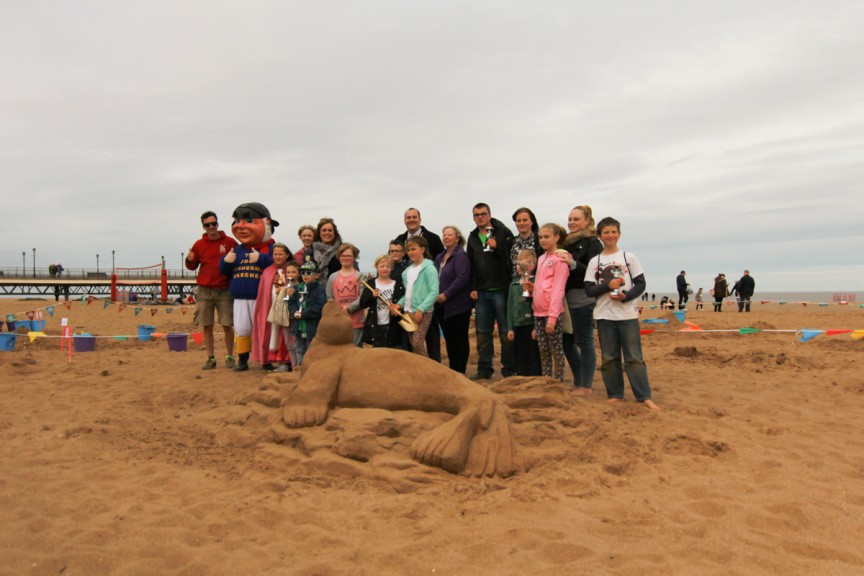 Skegness sand sculpture competition winners!