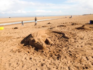 beach sand sculpture UK