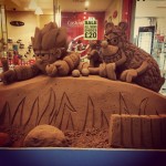 Dennis the Menace and Gnasher sand sculpture by Jamie Wardley