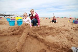 Sand sculpture workshops Family fun