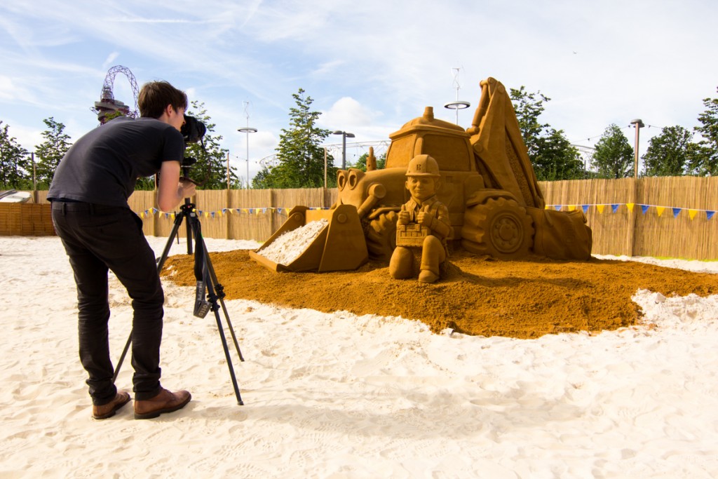 PR Event Bob The Builder Sand Sculpture, East Beach, London