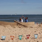 Beach sand sculptures for the Tall Ships Regatta