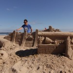 Tom with another beach sand sculpture from Sand In Your Eye