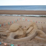 Sand sculpture beach events UK