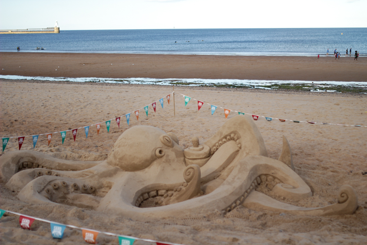 Sand sculpture beach events UK
