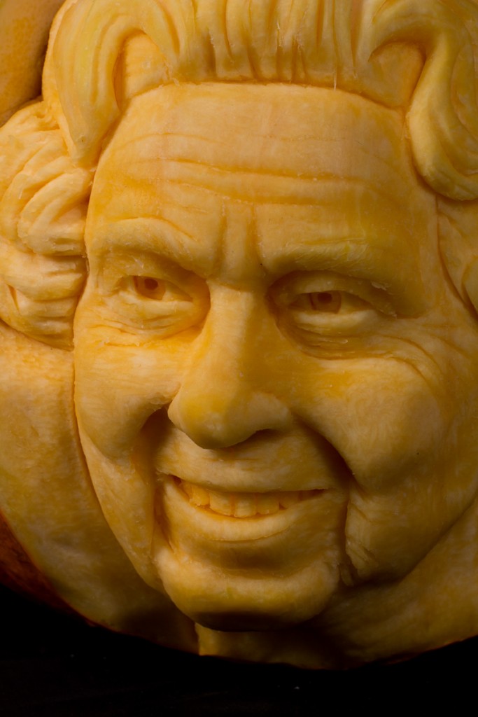 Queen of England made by professional pumpkin carvers at Sand In Your Eye