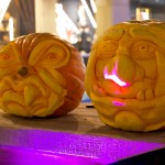 Scary monsters Halloween pumpkin carving events
