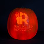 Reclaimed Renovations logo, pumpkin carving