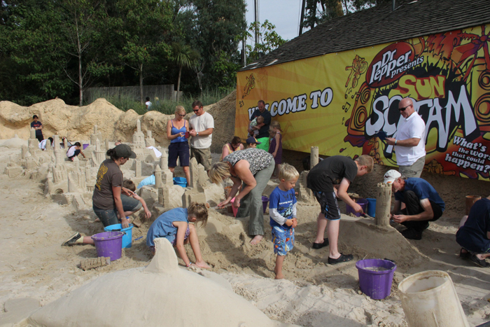 Children's sand sculpture workshops Yorkshire