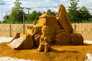 London sand sculpture sand in your eye bob the builder