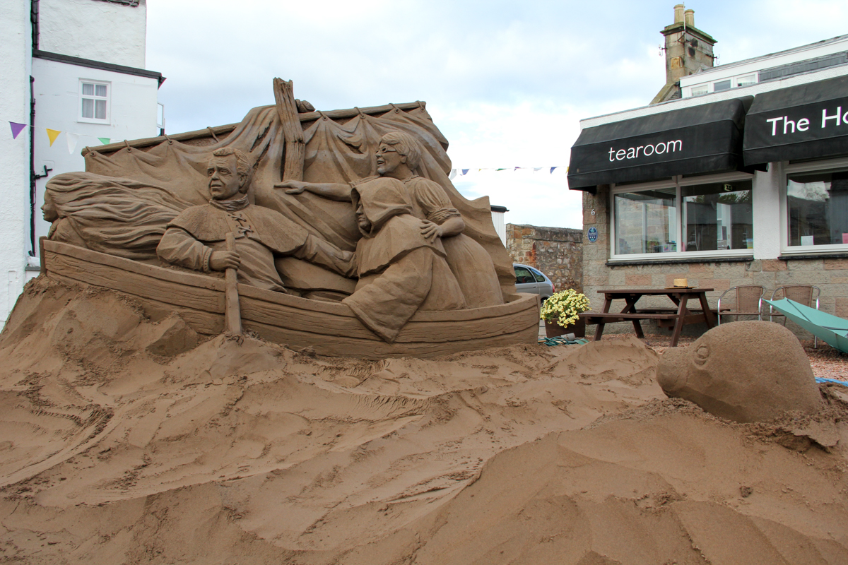 Scotland sand sculpture sand sculptor festival event ideas