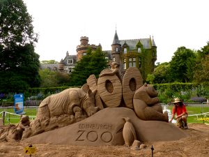 Zoo events summer sand sculpture uk