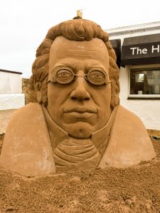 Franz Schubert composer sand art Crail Fife