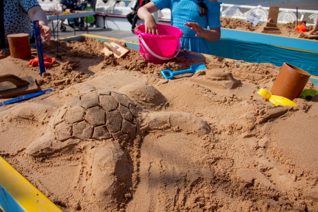 kids sand sculpture workshops blackpool