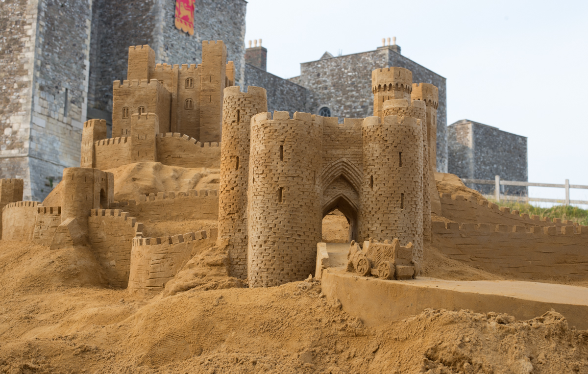 sand sculpture medieval castle