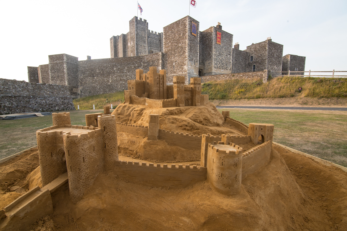 sand sculpture uk dover castle