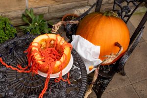 fun pumpkin carving display