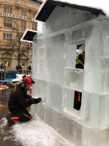 Ice House_Ice SCulpture_Ice Carving_Live ice carving_Town centre attractions_ Sheffield Ice House_Yorkshire Water