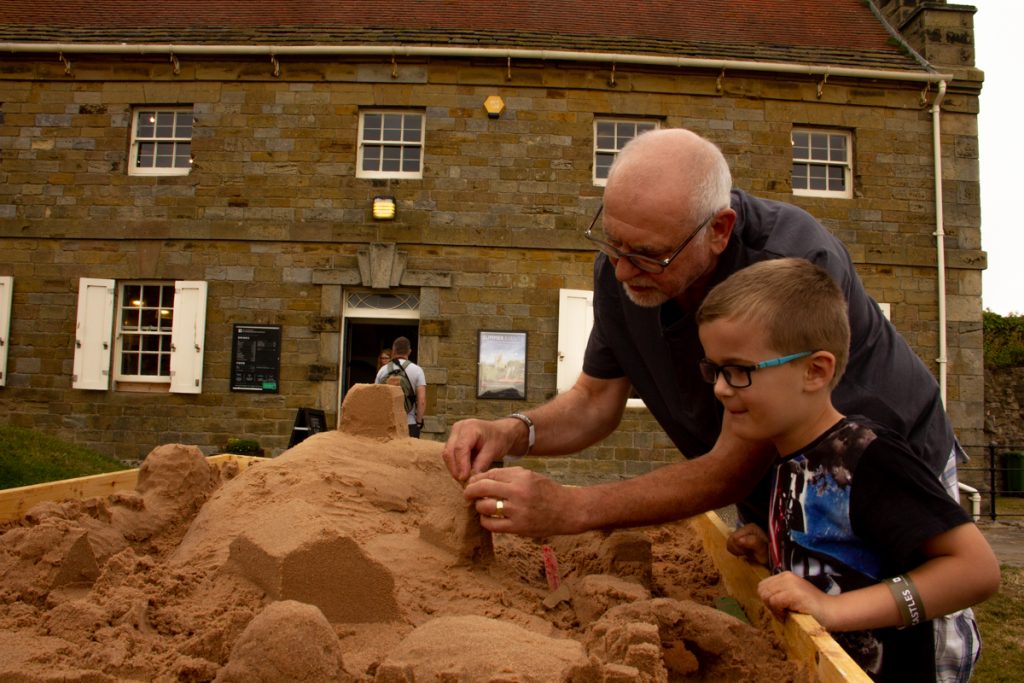 Family workshops sand sculpture Scarborough