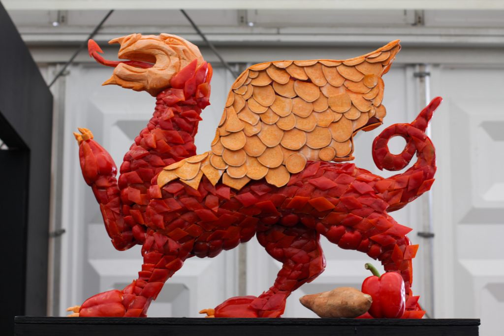 welsh dragon sculpture