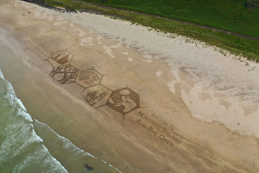 Sand drawing Ireland