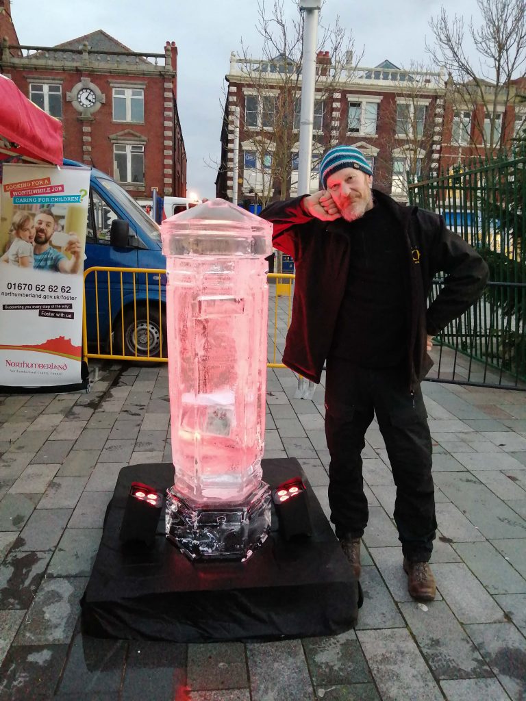 christmas ice sculpture yorkshire