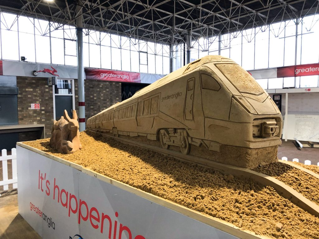 realistic sand sculpture