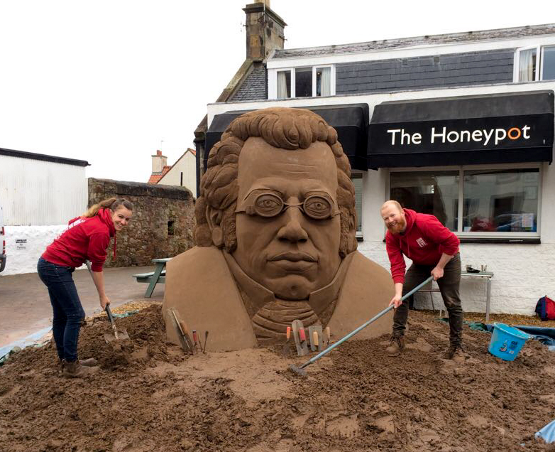 Another east neuk festival sand sculpture finished