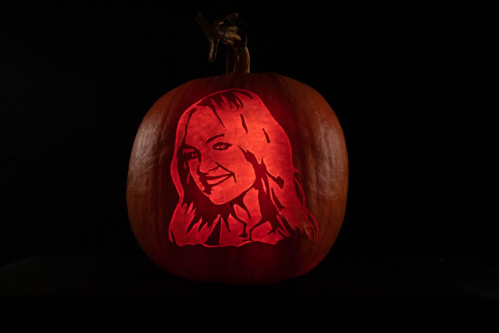 halloween professionally carved pumpkin heart fm Emma bunton